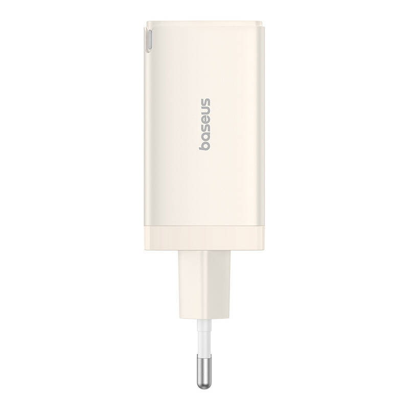 Chargeur mural Baseus GaN5 2x USB-C + USB, 65W + câble 1m (blanc) - Ypsilon Computers