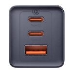 Chargeur mural Baseus GaN5 2x USB-C + USB, 65W + câble 1m (gris)