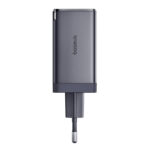 Chargeur mural Baseus GaN5 2x USB-C + USB, 65W + câble 1m (gris)