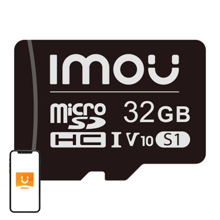Carte mémoire IMOU microSD 32 Go (UHS-I, SDHC, 10/U1/V10, 90/20) - Ypsilon Computers