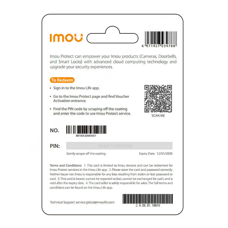 Carte Cadeau IMOU Protect Basic (Abonnement Annuel) - Ypsilon Computers