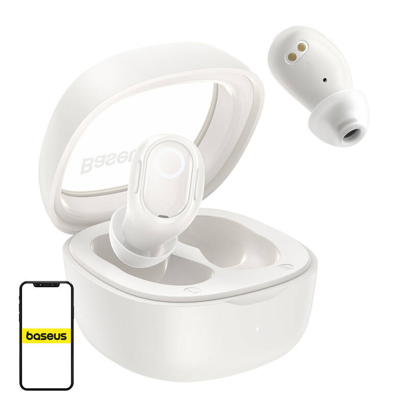 Casque sans fil Baseus Bowie WM02 TWS, Bluetooth 5.0 (blanc) - Ypsilon Computers