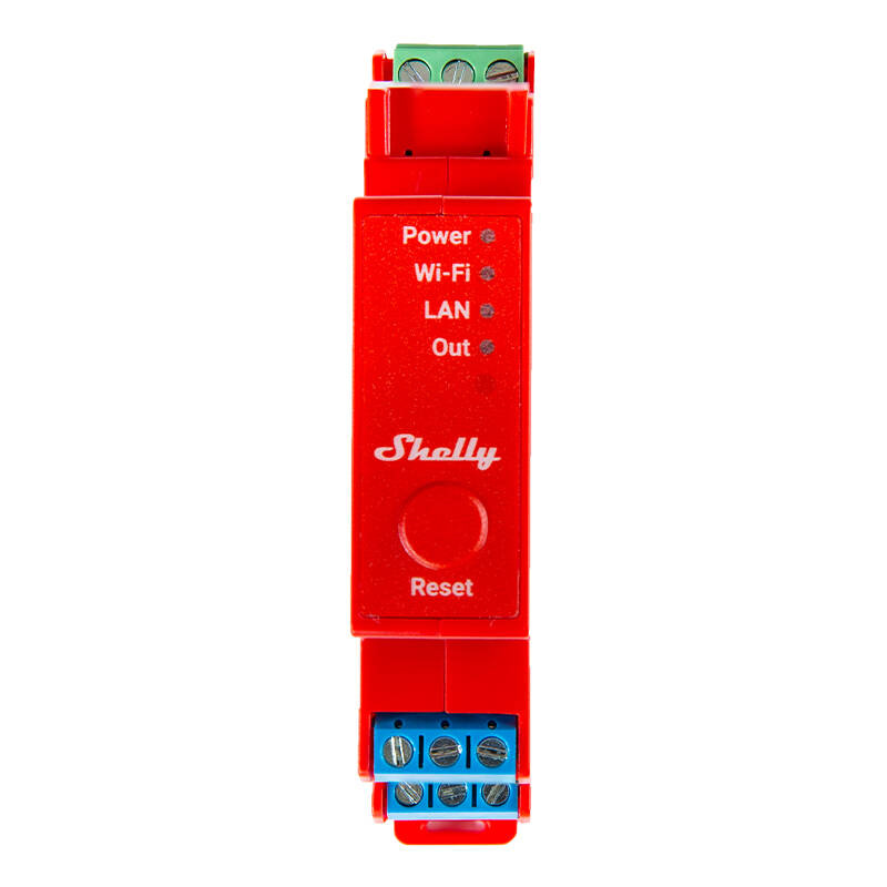 Interrupteur sur rail DIN Shelly Pro 1PM avec mesure de puissance, 1 canal, WiFi/LAN - Ypsilon Computers