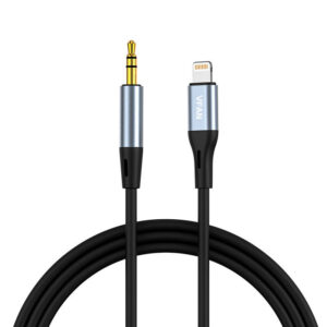 Câble VFAN L05 Lightning vers mini jack 3,5 mm AUX, 1 m (gris)