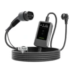 Chargeur portable EV de 3 kW avec câble de 20 m