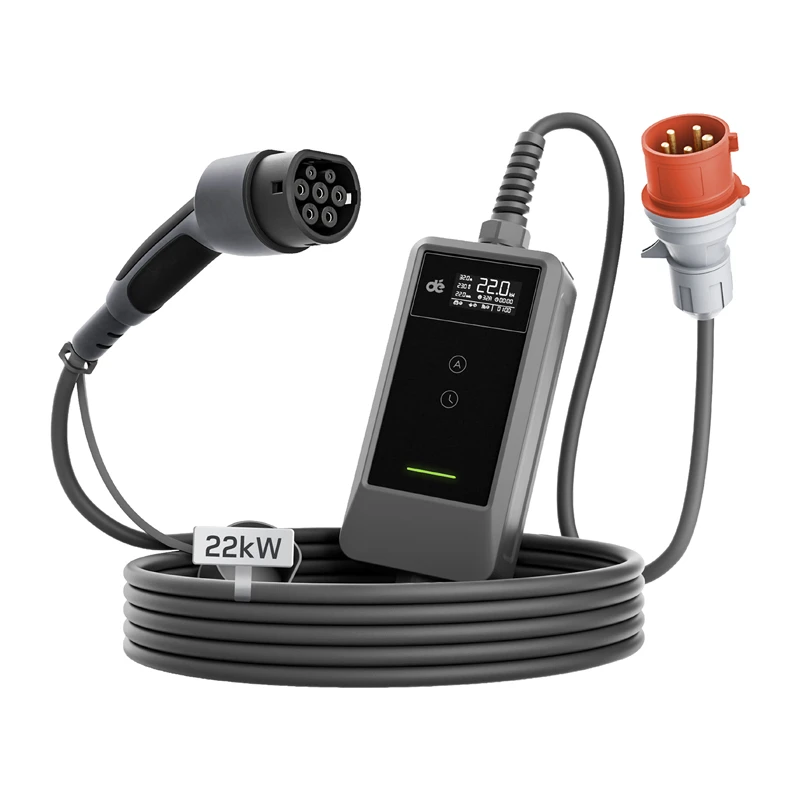 Chargeur portable EV 22kW 10m - Ypsilon Computers